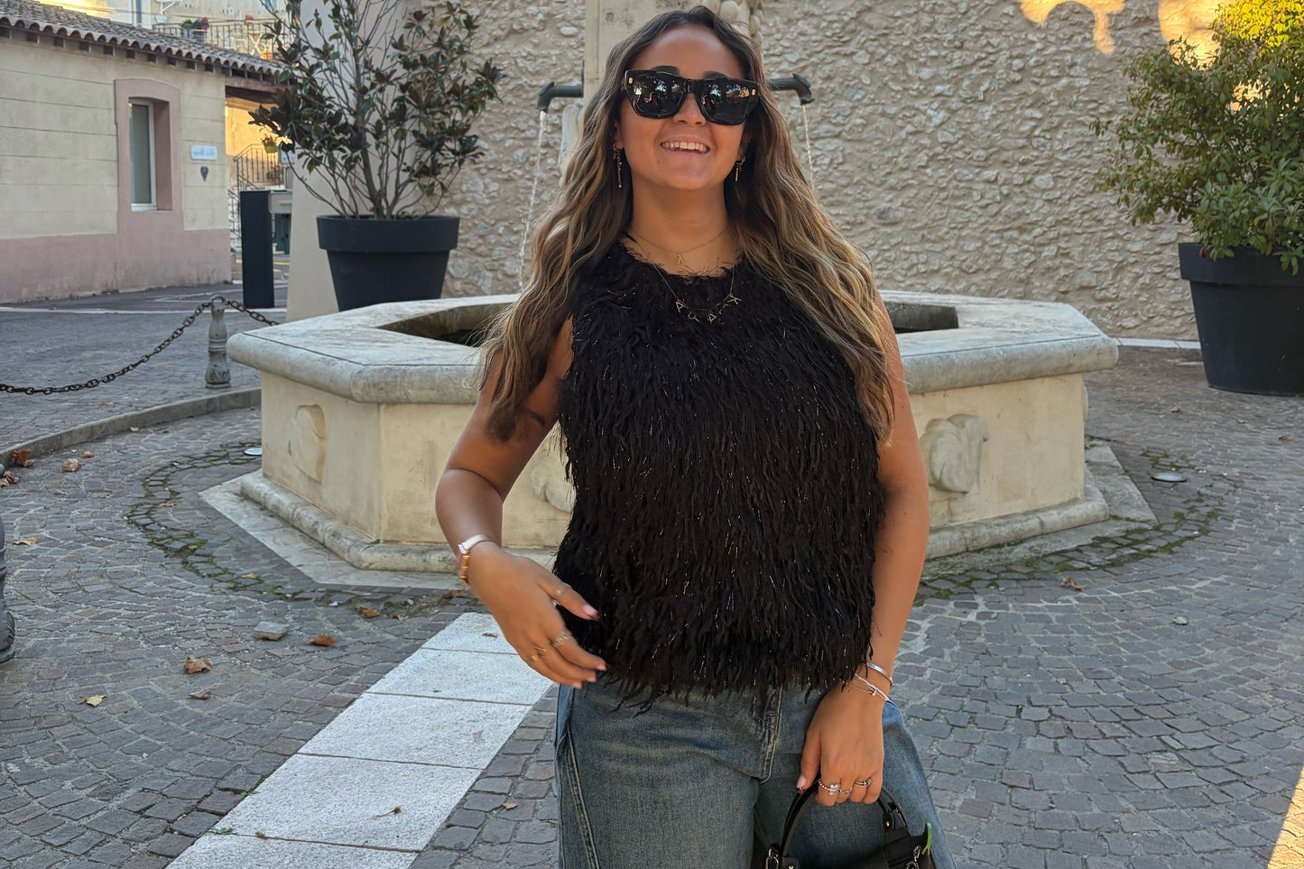 T shirt «Cristina» noir