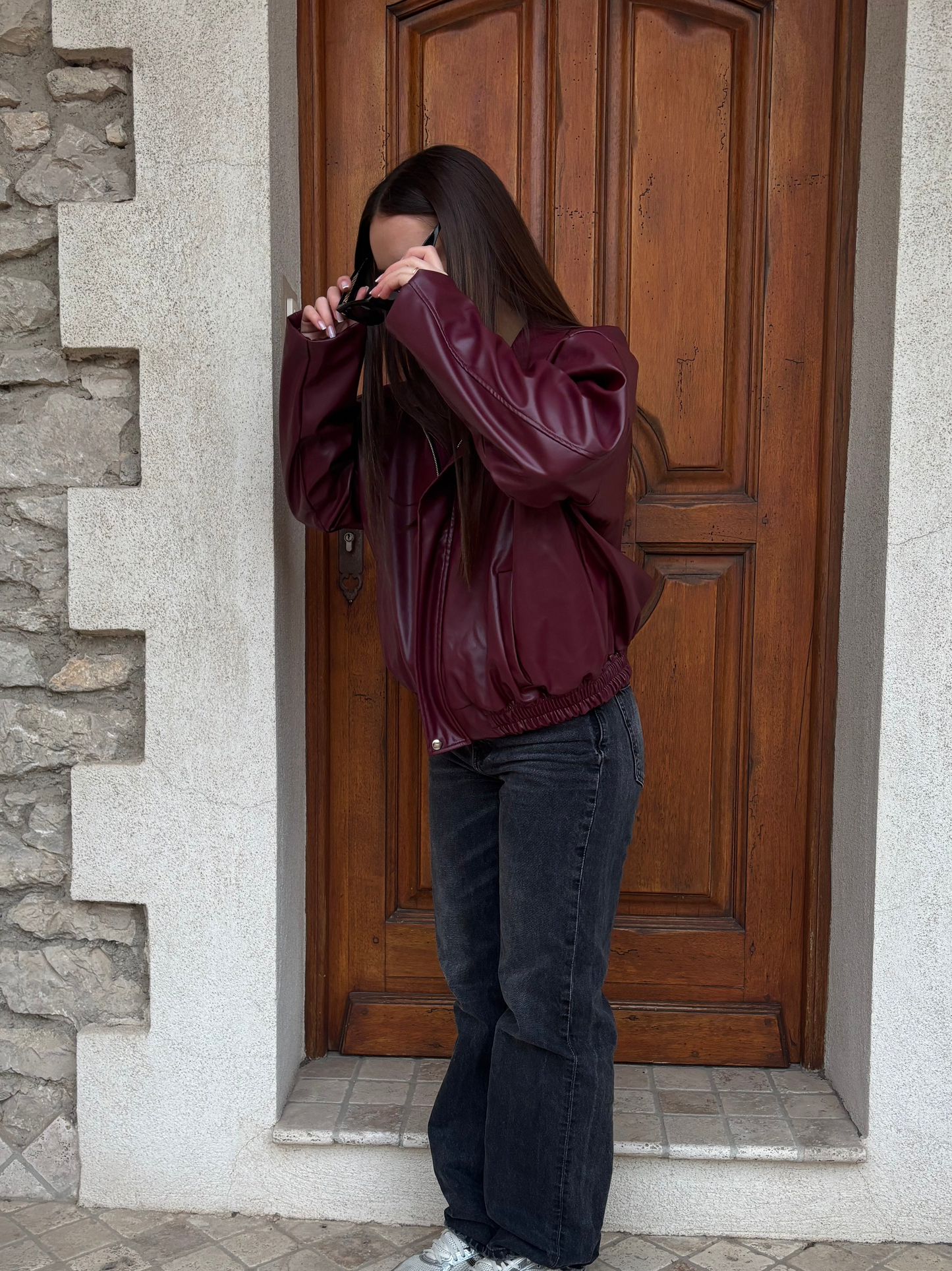 Veste «lizea» bordeaux