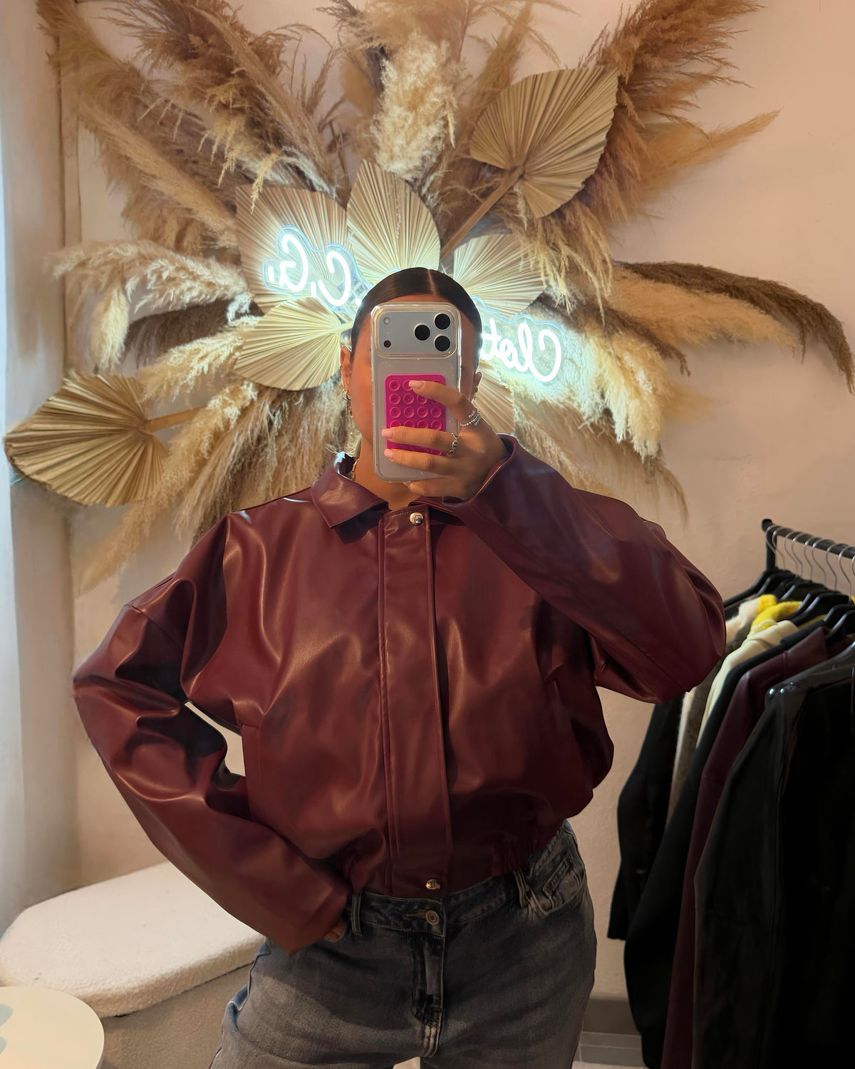 Veste «lizea» bordeaux