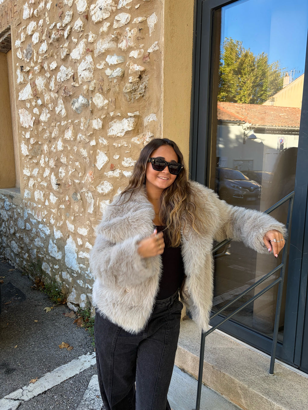 Fourrure «joyce» beige