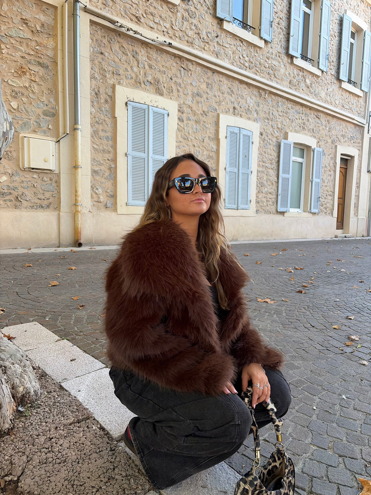 Fourrure «Barbara» marron