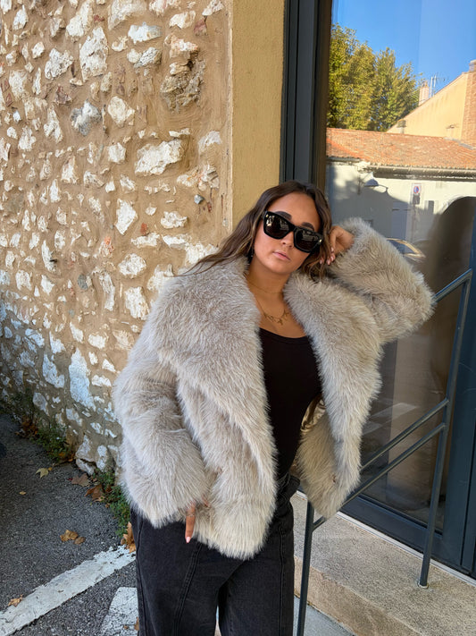 Fourrure «joyce» beige