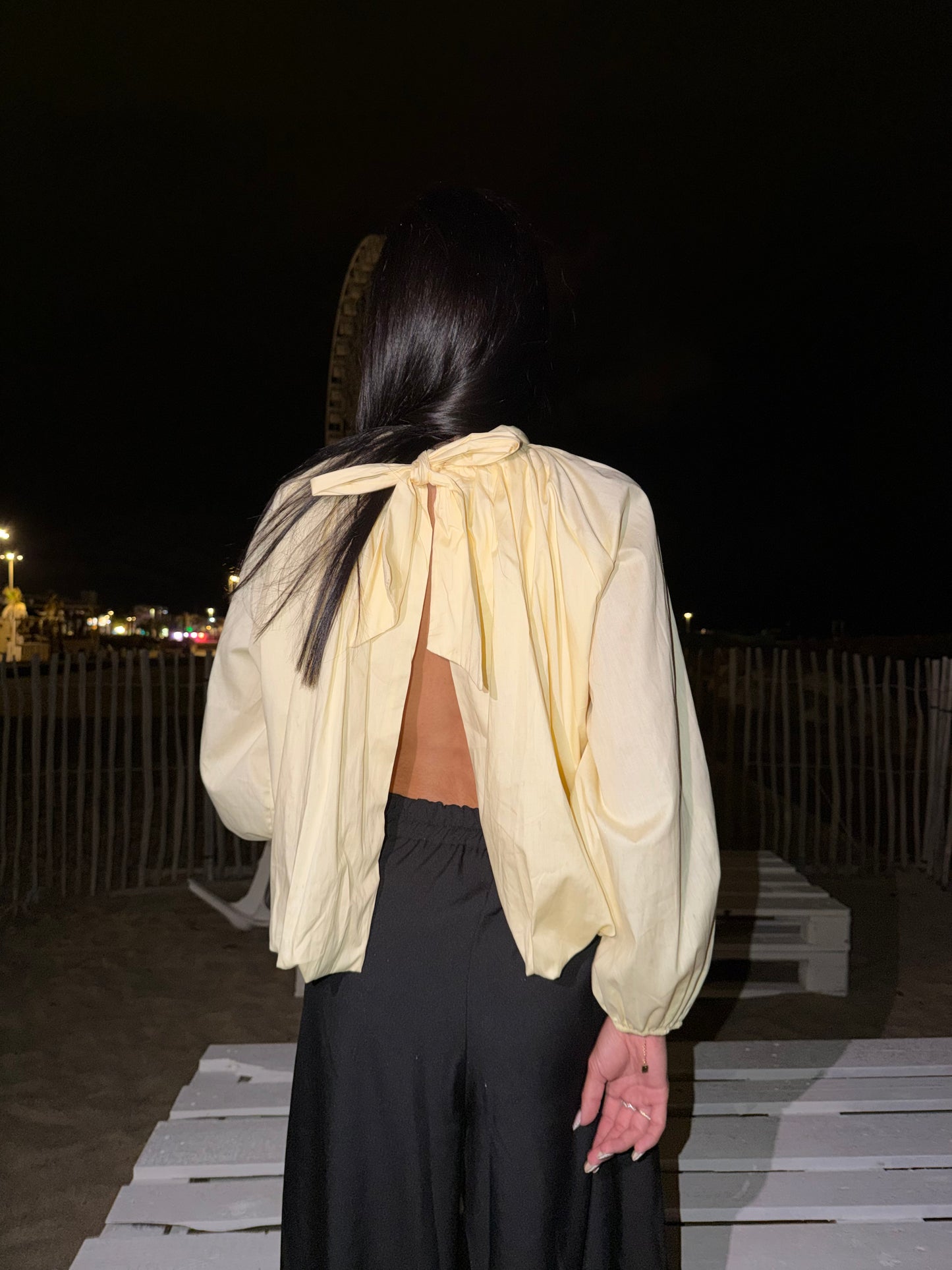 Chemise dos nu « MAELINE »