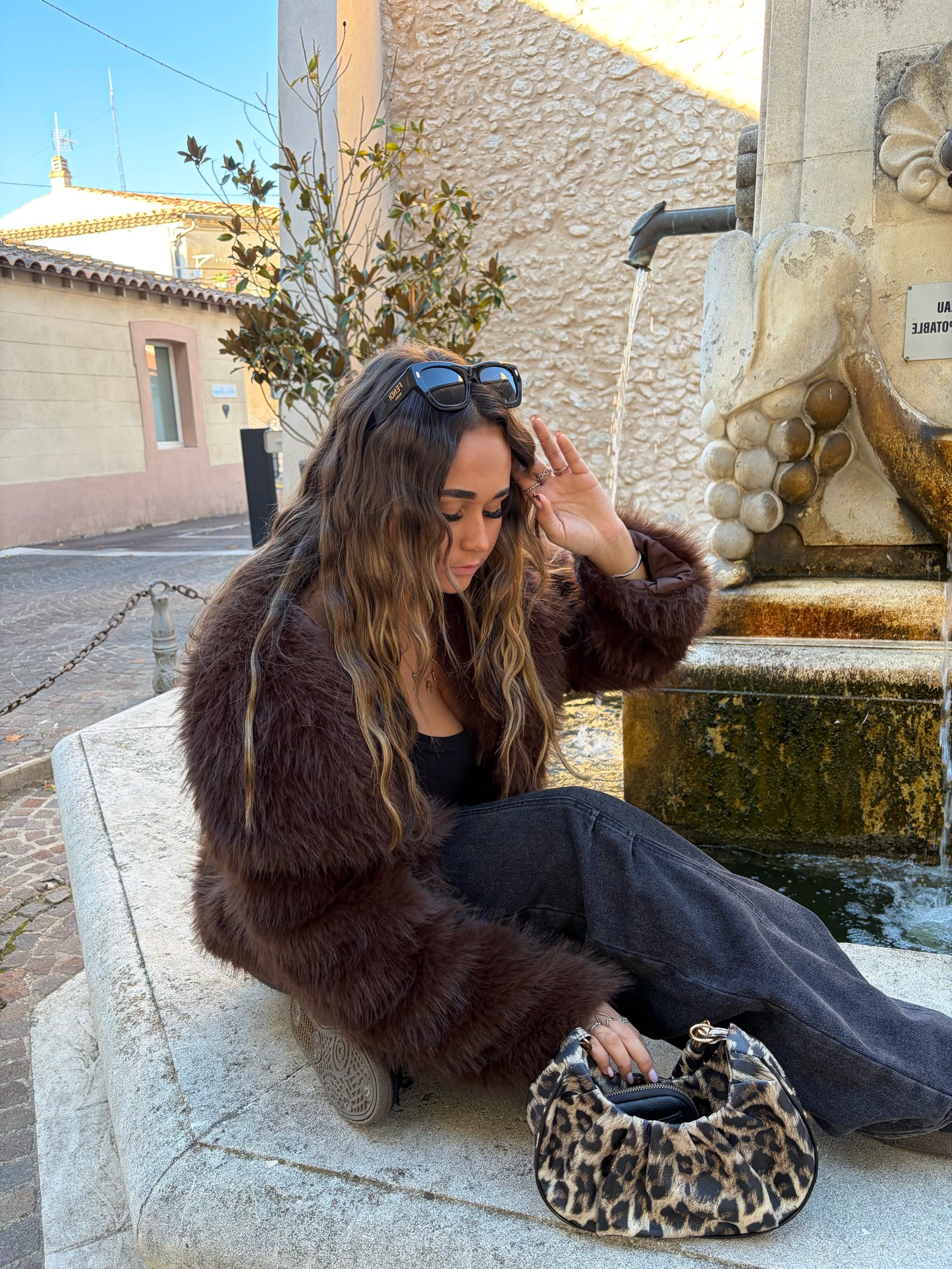 Fourrure «Barbara» marron