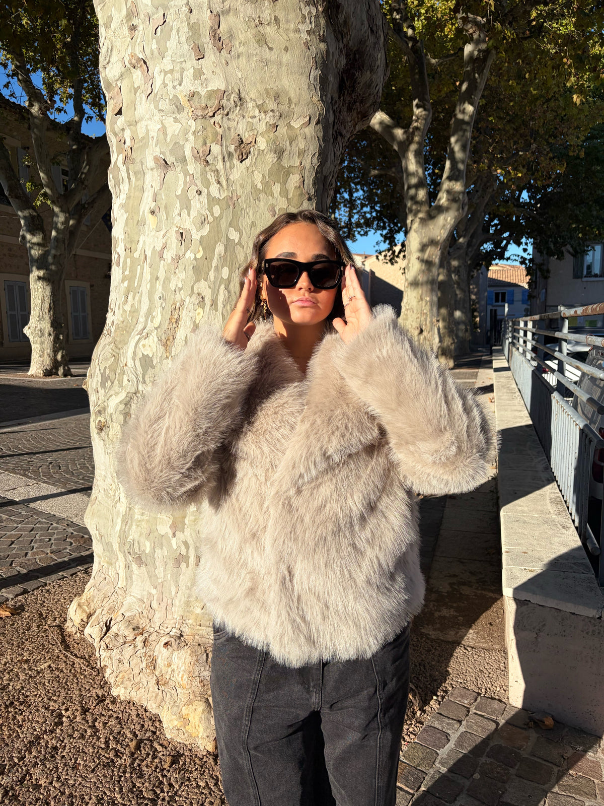 Fourrure «joyce» beige