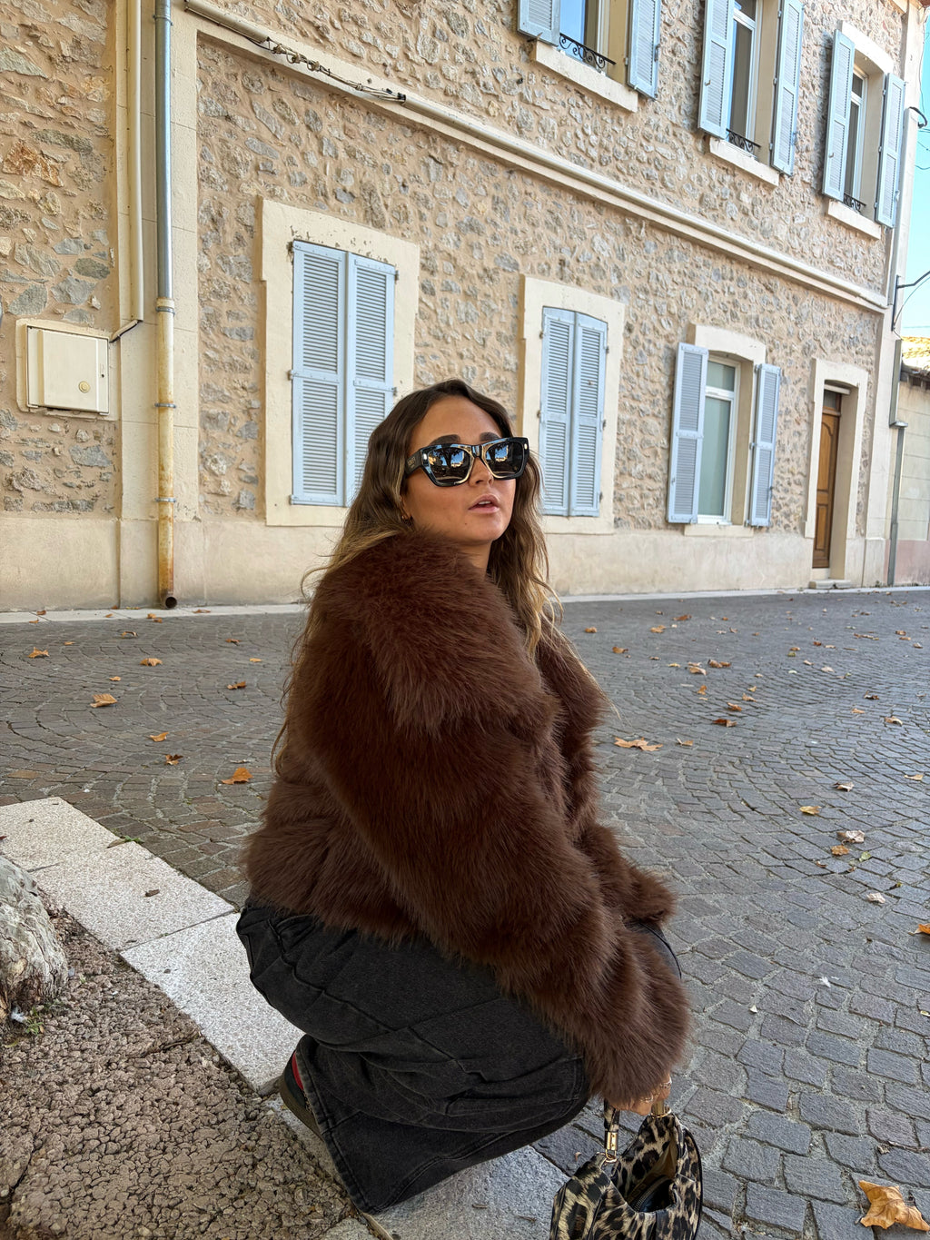 Fourrure «Barbara» marron